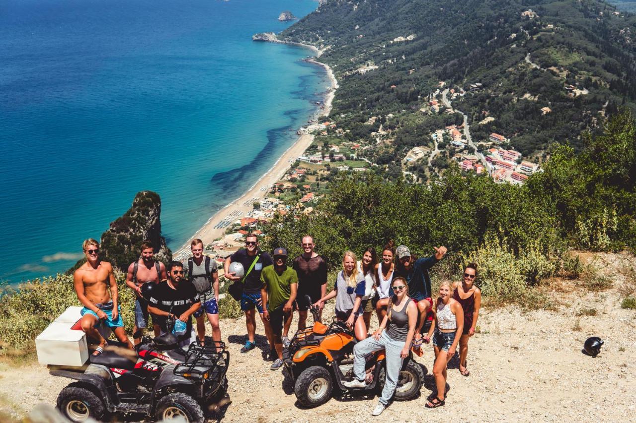 The Pink Palace Hostel Agios Gordios  Bagian luar foto