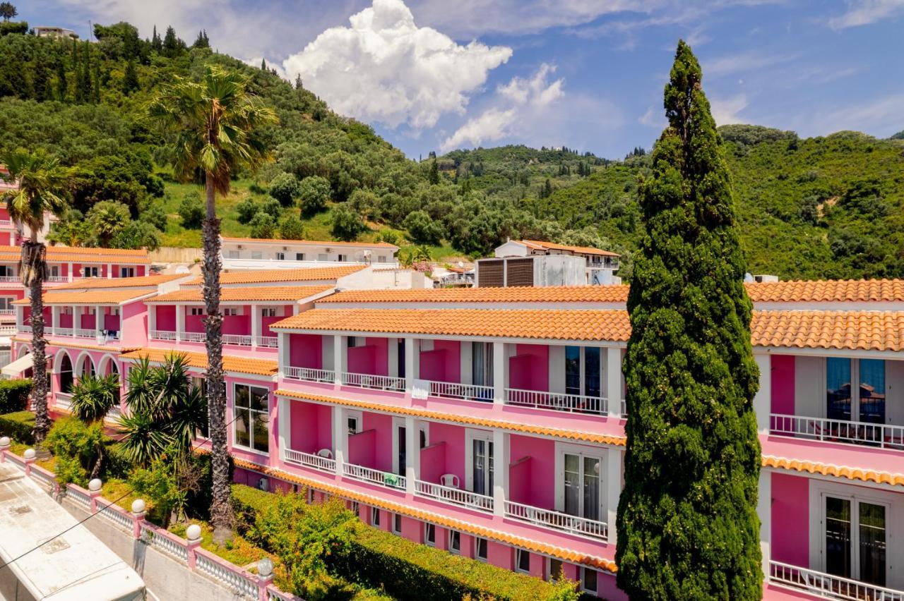 The Pink Palace Hostel Agios Gordios  Bagian luar foto